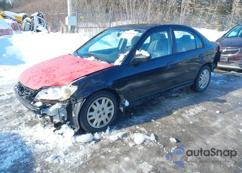 2005 Honda Civic Lx from USA, damaged, VIN 2HGES16575H517812